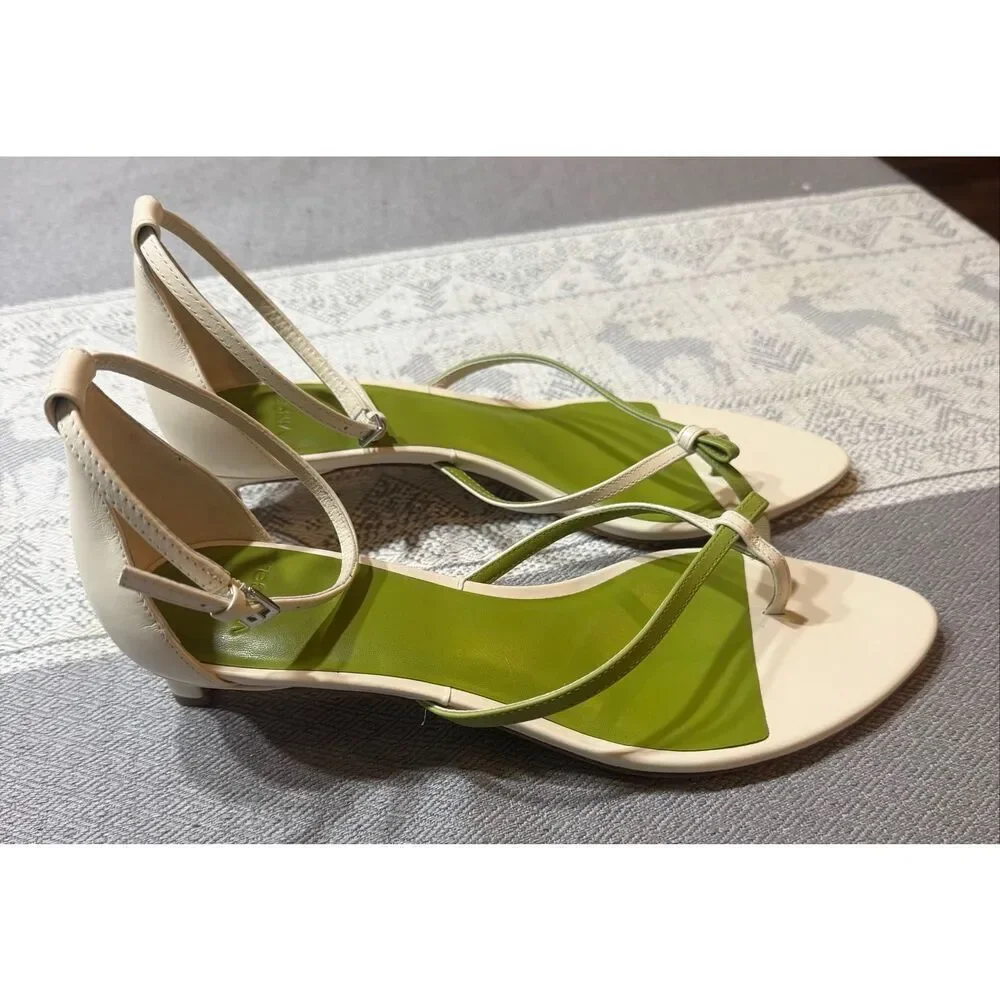 Vince. Siri Leather Heeled Sandal Size 8.5